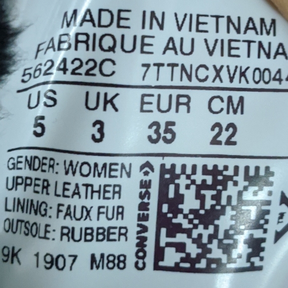 Converse CTAS Lift Ripple Hi Black/Black - Picture 6 of 7